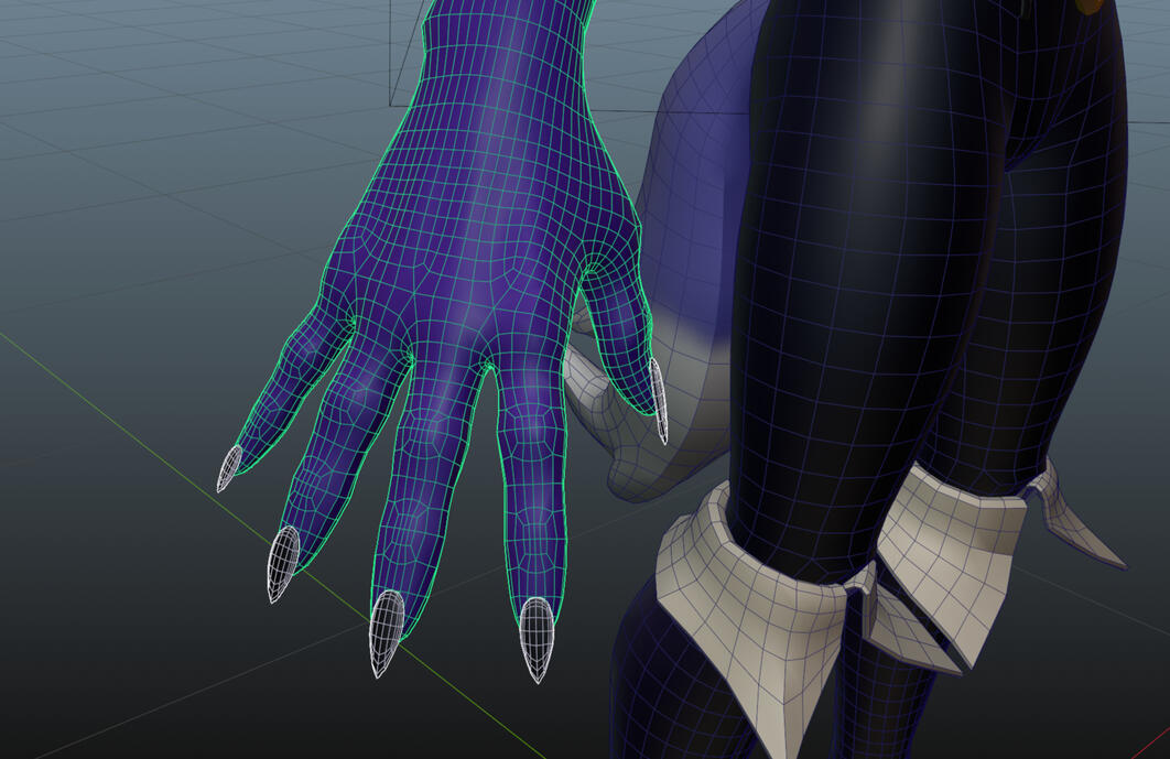 Drifter Wolf Retopology demo